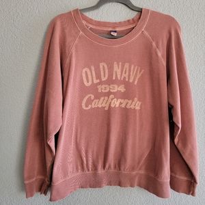 Old Navy Pink sweatshirt 1994 California Size XL